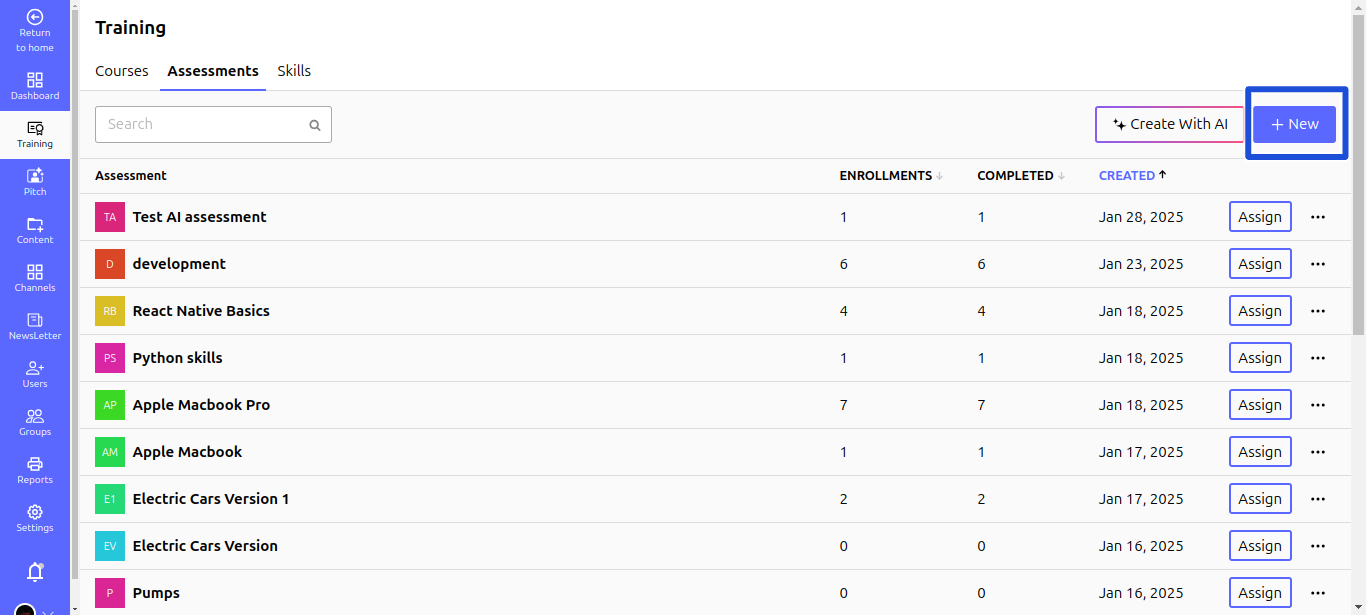 Create-New-Assessment