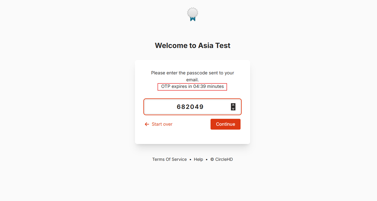 Enter Passcode
